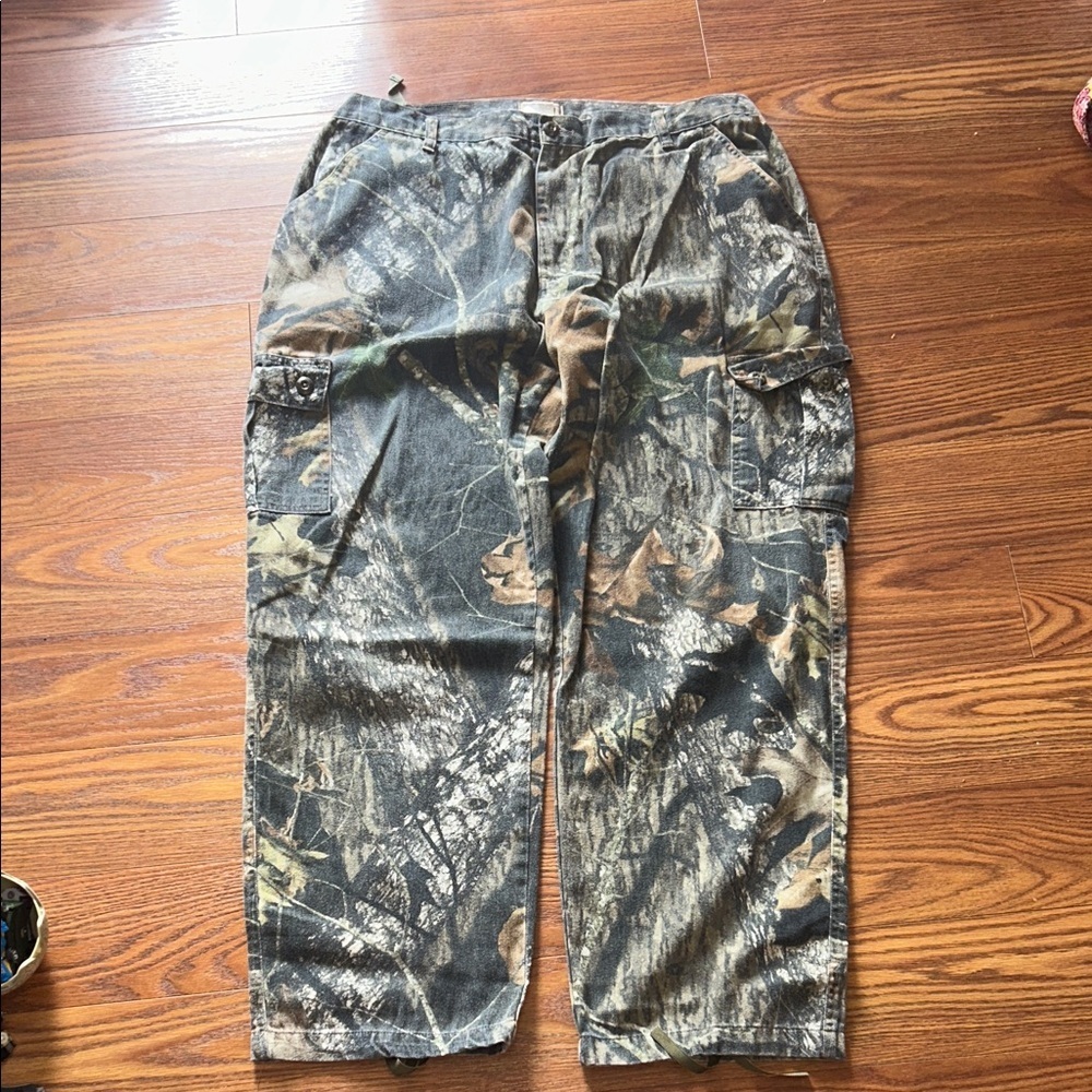 Vintage Mossy Oak Cargo Pants Mens XL 40-42 Liberty Camo‎ Camouflage Hunting USA